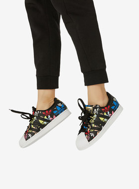 Adidas/阿迪达斯正品三叶草男女休闲贝壳头板鞋H00182