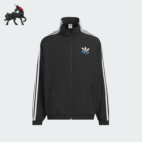 Adidas/阿迪达斯正品三叶草大童经典立领长袖夹克外套JZ7431