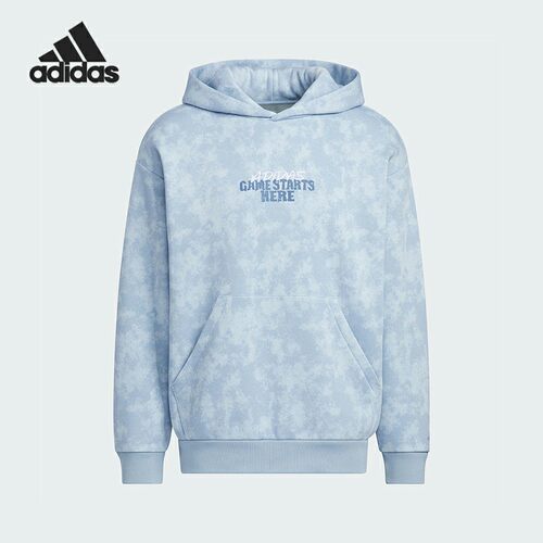 Adidas/阿迪达斯正品2025秋季款男士连帽休闲篮球卫衣KC2782