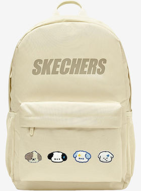 Skechers斯凯奇男女电脑插袋拉链夹层双肩背包L324U163-01LUZ