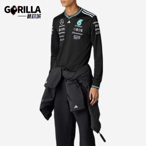 Adidas/阿迪达斯正品新款男士运动训练赛车经典休闲长袖T恤JW5359