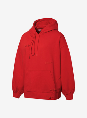 Puma/彪马官方正品新款女士红色中国风宽松舒适运动卫衣536179-11