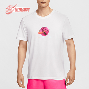 款 2025夏季 男士 运动宽松经典 100 Nike 图案篮球T恤HJ3465 耐克正品