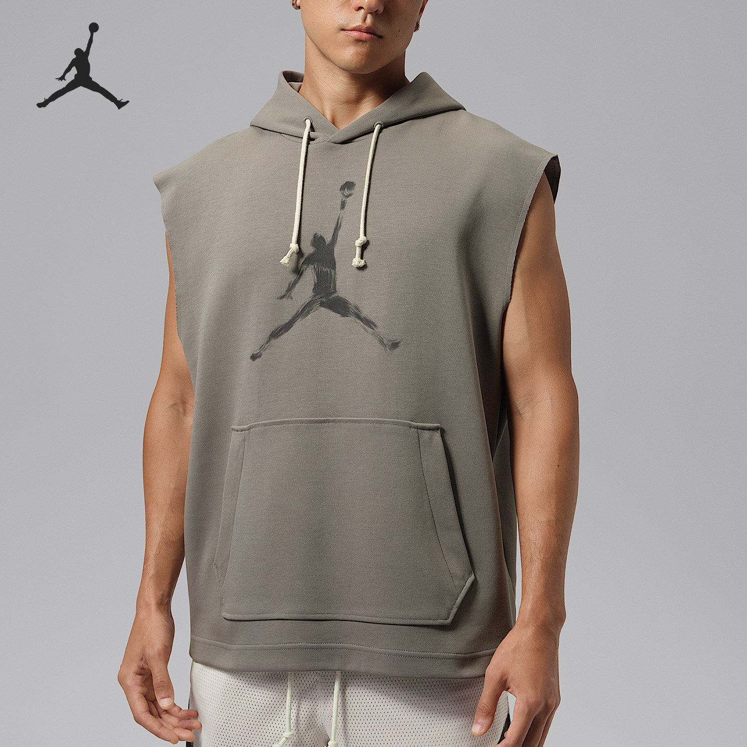 Nike/耐克正品Jordan男士运动连帽套头无袖卫衣IQ7265-029