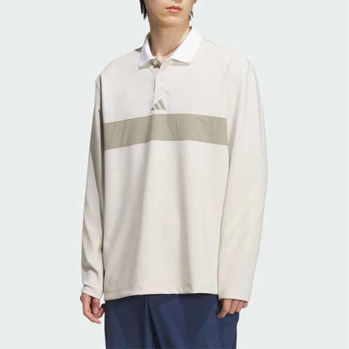 Adidas/阿迪达斯正品2025男士套头运动高尔夫长袖POLO衫JM9581