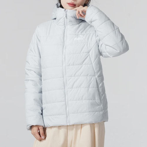 彪马女士连帽保暖户外休闲棉服