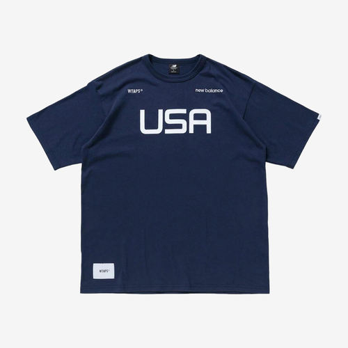 New Balance新百伦正品WTAPS男休闲运动圆领短袖T恤MT01605E-CL
