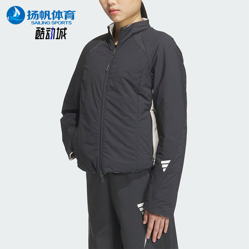 Adidas/阿迪达斯正品FUSTL W P JKT女士双面穿修身棉服JM4249