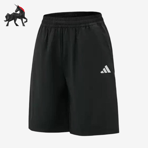 Adidas/阿迪达斯正品运动休闲短裤新款儿童黑色短裤KZ0348