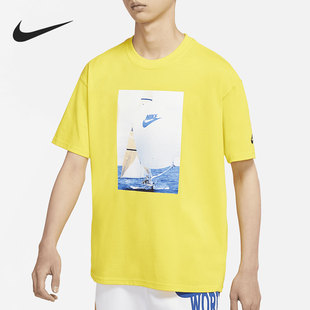 耐克官方正品 DA0940 男子圆领针织短袖 T恤 731 休闲运动短袖 Nike