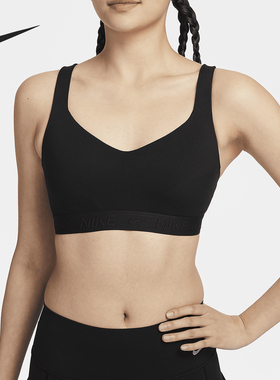 Nike/耐克官方正品 Indy 女士速干衬垫可调节运动内衣FD1069-010