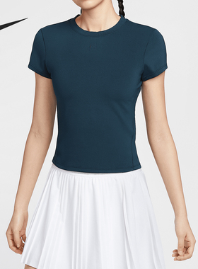 Nike/耐克官方正品DRI-FIT女士训练短款针织网球短袖HQ2995-478