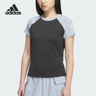 款 KC3767 Adidas 夏季 修身 短袖 别致插肩袖 阿迪达斯正品 女士时尚