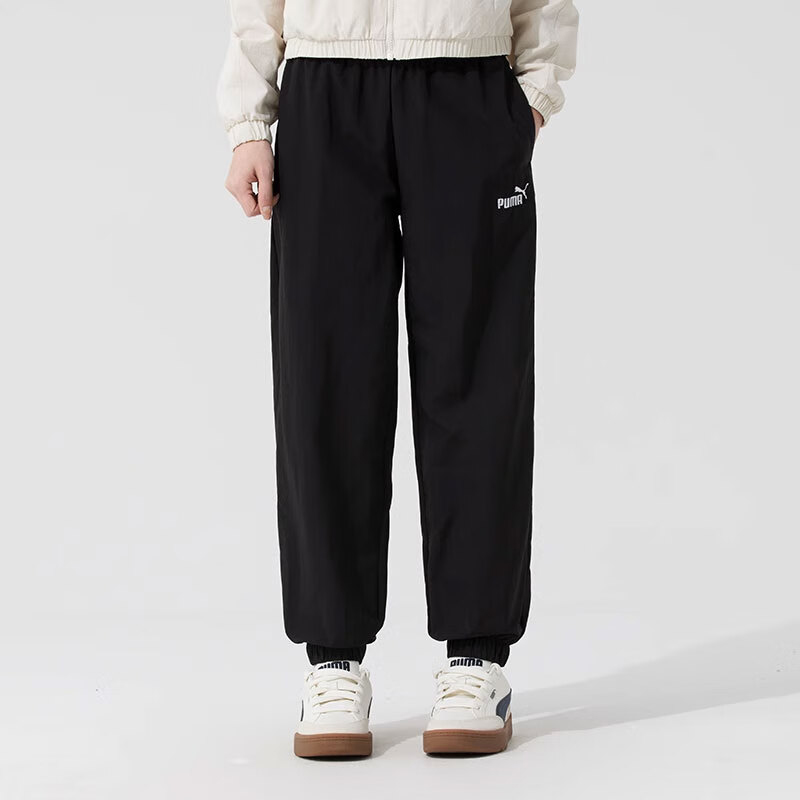 Puma/彪马正品2025夏季款女士束脚梭织经典运动户外长裤688567-01