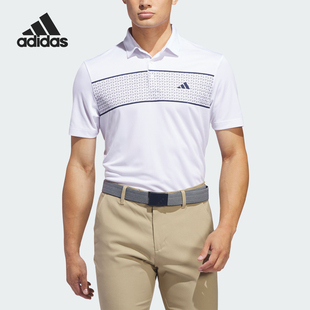 短袖 Adidas 高尔夫运动男士 IU4344 阿迪达斯官方正品 翻领POLO衫