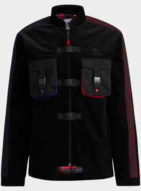阿迪达斯男子保暖灯芯绒运动棉服