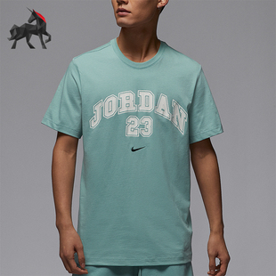 Nike/耐克正品JORDAN男士简约印花宽松经典针织短袖IB7525-309
