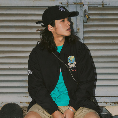李宁正品x OG_SLICK联名款男子运动休闲时尚翻领夹克外套AFDS283
