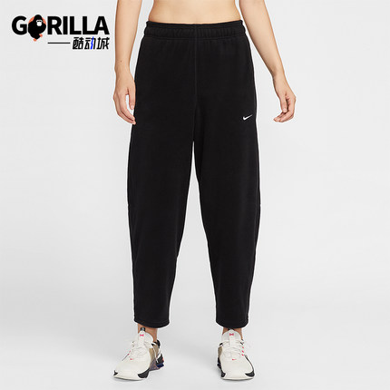 Nike/耐克正品One Therma-FIT女士透气中腰摇粒绒长裤HV3708-010