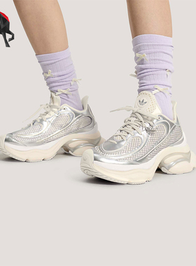 Adidas/阿迪达斯正品三叶草女士浮蝶鞋经典透气厚底运动鞋KK4675