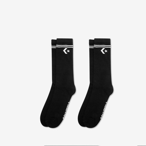Converse匡威正品新款男女同款星箭条纹简约运动袜中筒袜10026141