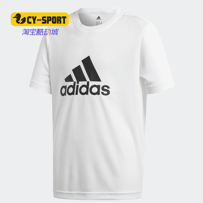 adidas正品夏季新款训练短袖t恤