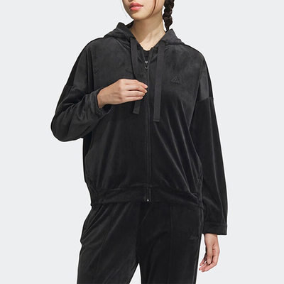 阿迪达斯女士连帽柔软夹克外套