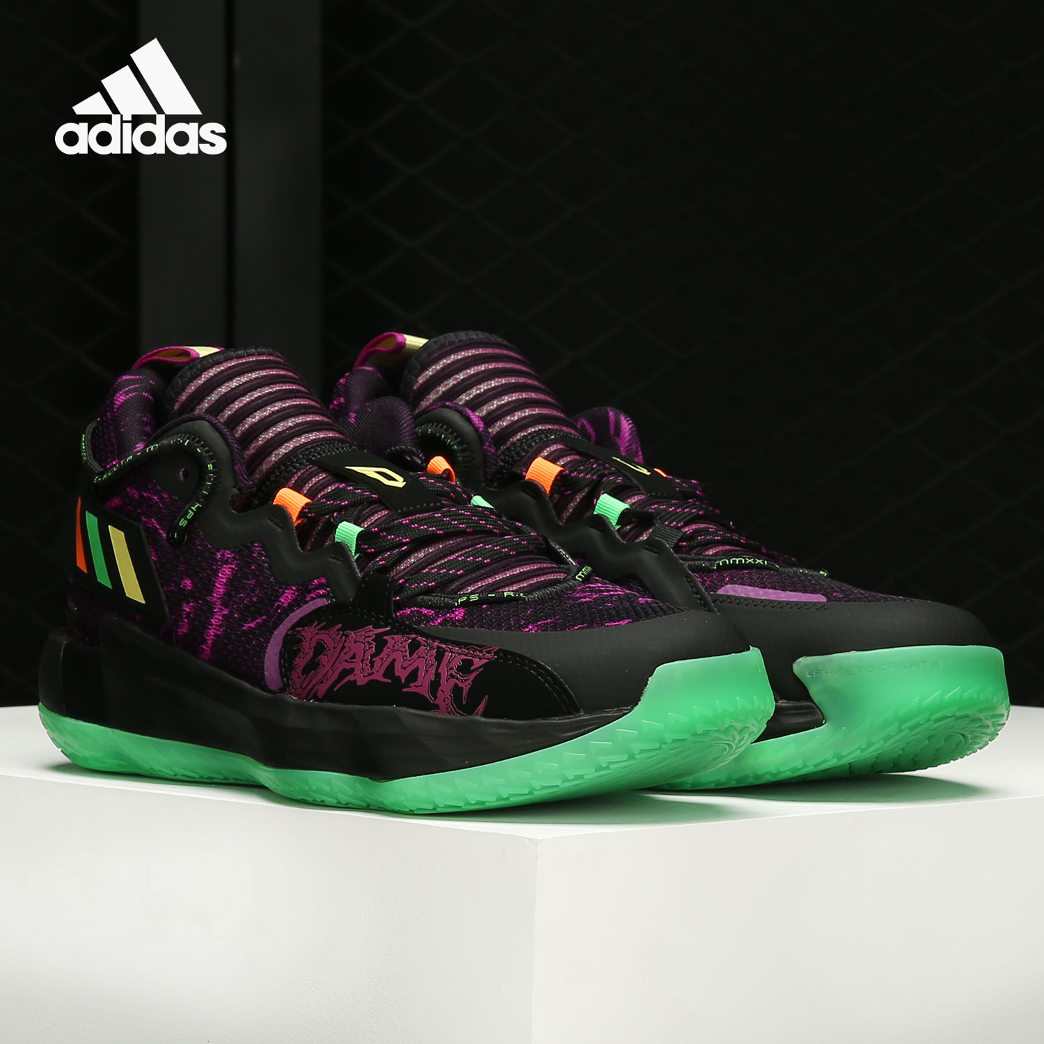 adidas/阿迪达斯官方正品2021新款男子中帮系带运动篮球鞋h67750
