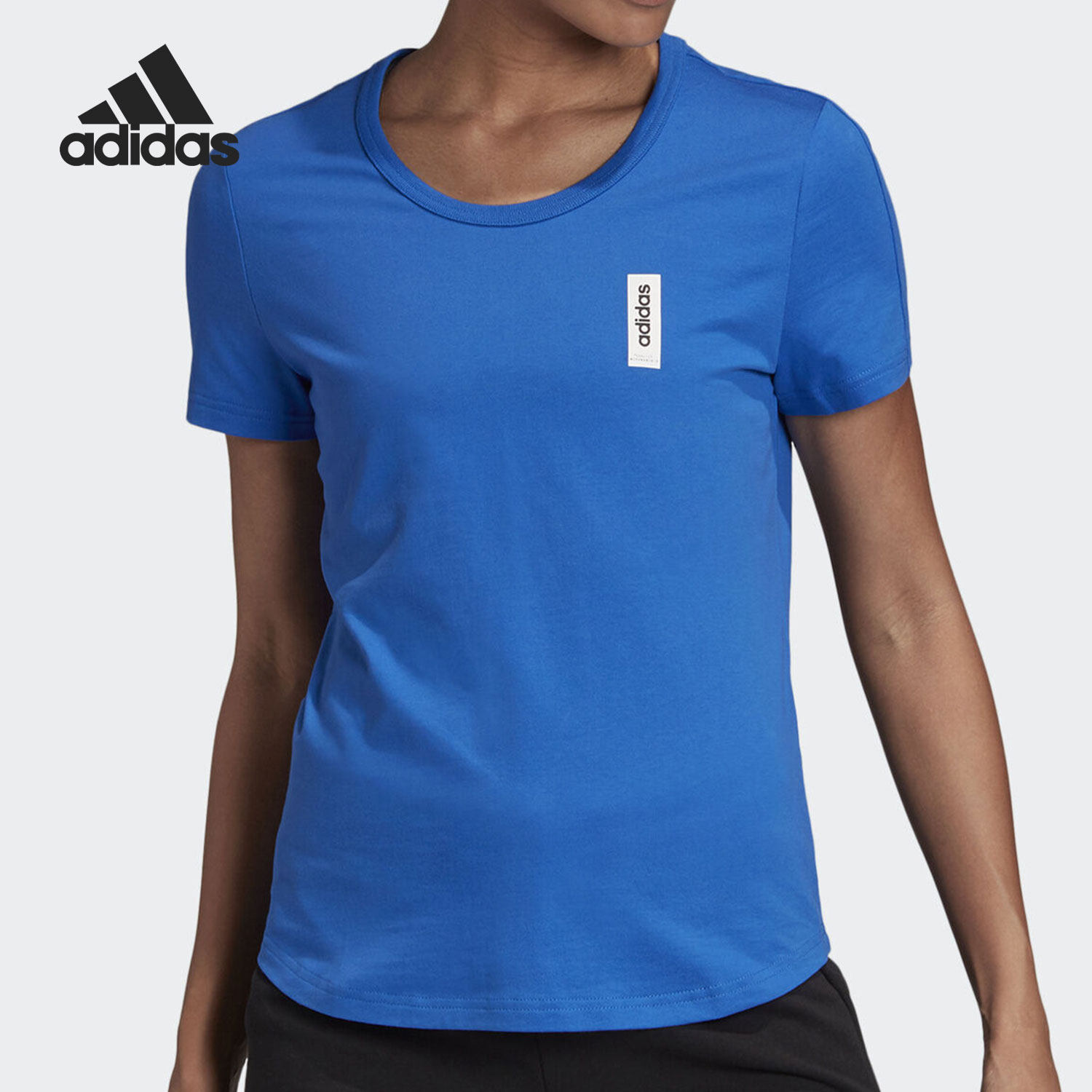 Adidas/阿迪达斯正品新款女子短袖夏季休闲运动T恤 FM6203