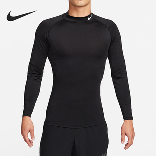 Nike/耐克正品春秋男士修身经典印花健身长袖T恤FB7909-010