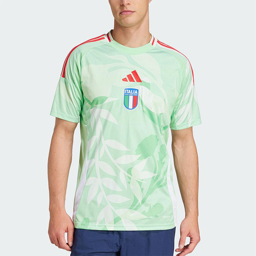 Adidas/阿迪达斯正品2025男士修身足球运动经典训练短袖T恤JF0604
