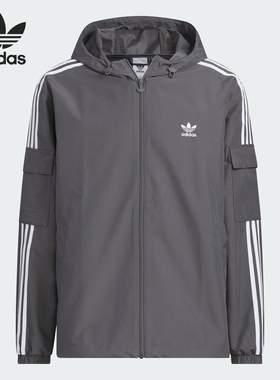 Adidas/阿迪达斯官方正品三叶草男女时尚经典运动梭织外套KB1942