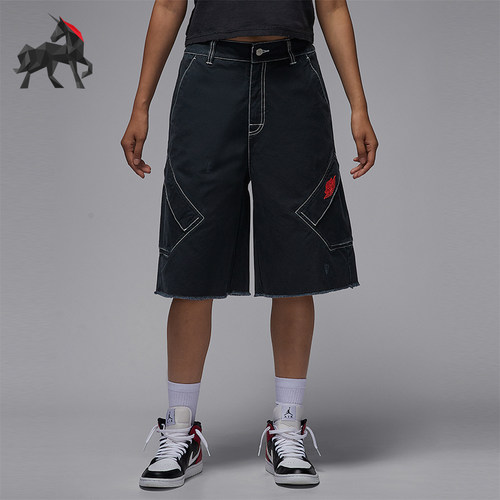 Nike/耐克正品JORDAN女士运动宽松梭织中腰休闲短裤IH2535-010