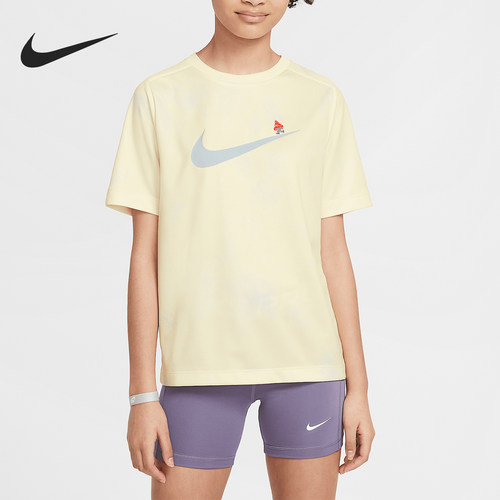 Nike/耐克正品Multi Dri-FIT大童针织运动经典透气T恤IF0606-744