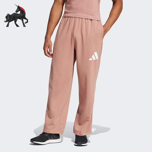 Adidas/阿迪达斯正品新款男士阔腿运动休闲针织长裤JF3608