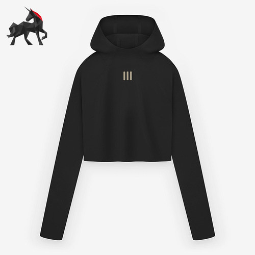 Adidas/阿迪达斯正品新款女士紧身连帽运动经典卫衣套头衫IN5899