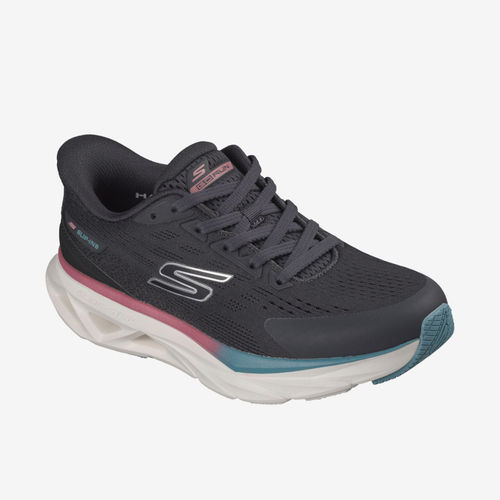 Skechers斯凯奇正品GO系列女系带百搭舒适低帮跑步鞋129825-CHAR