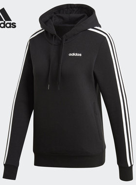 Adidas/阿迪达斯正品运动休闲女子针织连帽抽绳卫衣EI0708