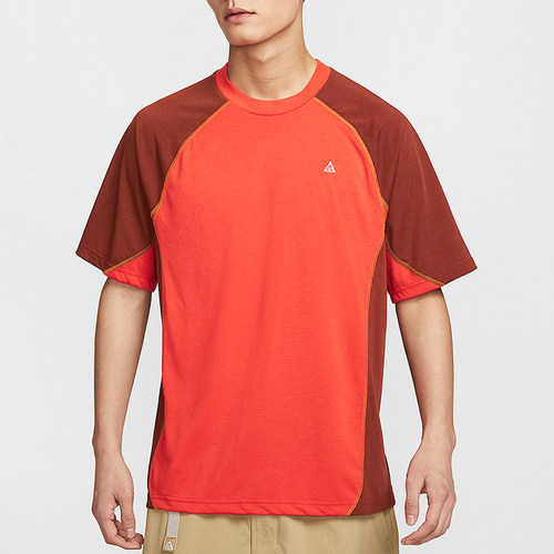 Nike/耐克正品2025夏款男针织休闲经典拼接透气短袖T恤HJ2882-633