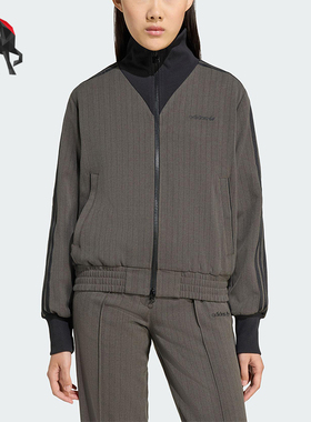 Adidas/阿迪达斯正品三叶草女士休闲翻领运动耐穿日常外套JY3523