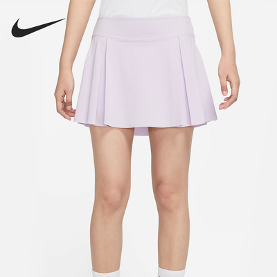 Nike/耐克官方正品2025女士运动印花透气网球半身裙DD0342-530