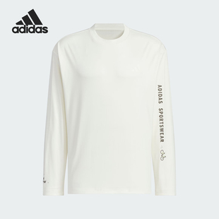 男士 Adidas 阿迪达斯正品 运动透气新款 T恤JM7462 圆领印花休闲长袖