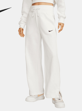 Nike/耐克正品Phoenix 女士系带高腰阔腿运动长裤FZ7208-133