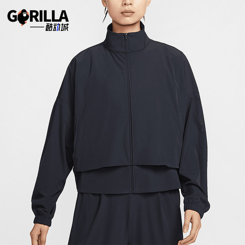 Nike/耐克正品2025女士宽松拉链运动立领经典透气外套HJ0964-010