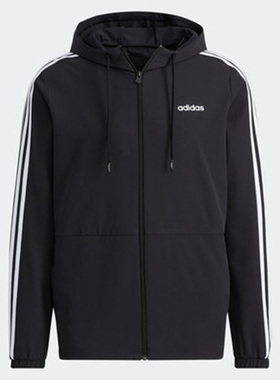 Adidas/阿迪达斯正品 新款运动休闲男子连帽拉链外套 H14196