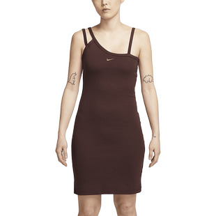 Nike/耐克官方正品夏季女子新款运动不对称吊带连衣裙DV7935-227