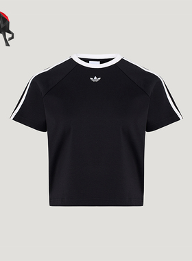 Adidas/阿迪达斯正品三叶草女士日常圆领经典透气休闲T恤KT7794