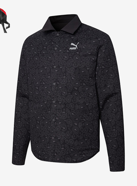 Puma/彪马正品男子翻领双面穿衬衫运动服外套534972-01