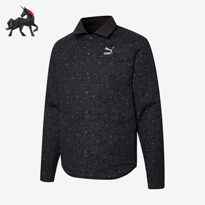 Puma/彪马正品男子翻领双面穿衬衫运动服外套534972-01