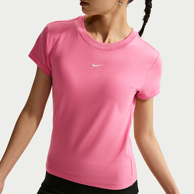Nike/耐克正品2026女士修身透气圆领耐穿经典短袖T恤FV5509-641